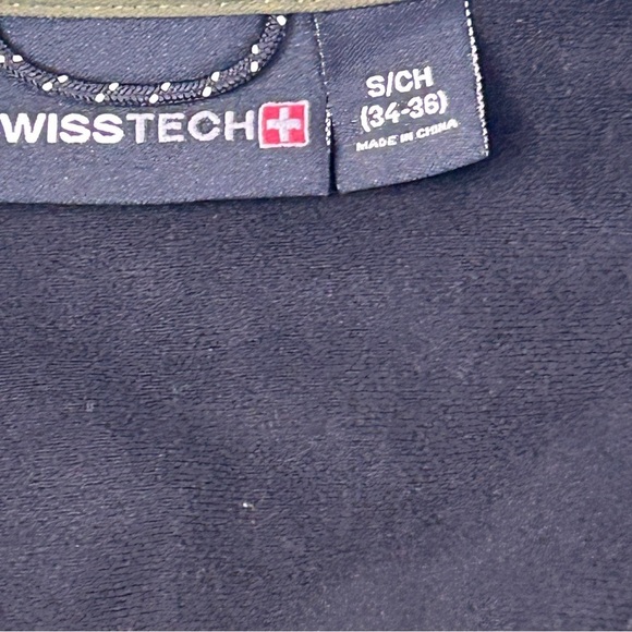 Swiss Tech Jacket Men's Fleece Olive Green Full Zip Size S - Picture 4 of 6